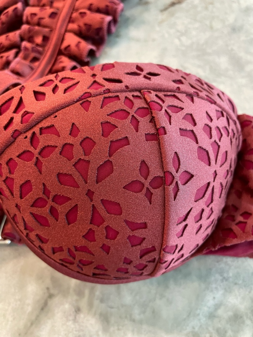 Anthropologie Andrea Iyamah Mulan Bikini Top Small Eyelet - Picture 3 of 10